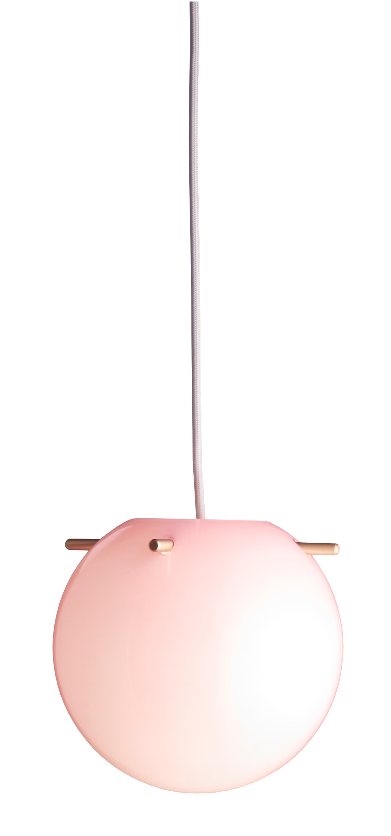 Koi Taklampa Opal Rose/Messing Sticks Ø25