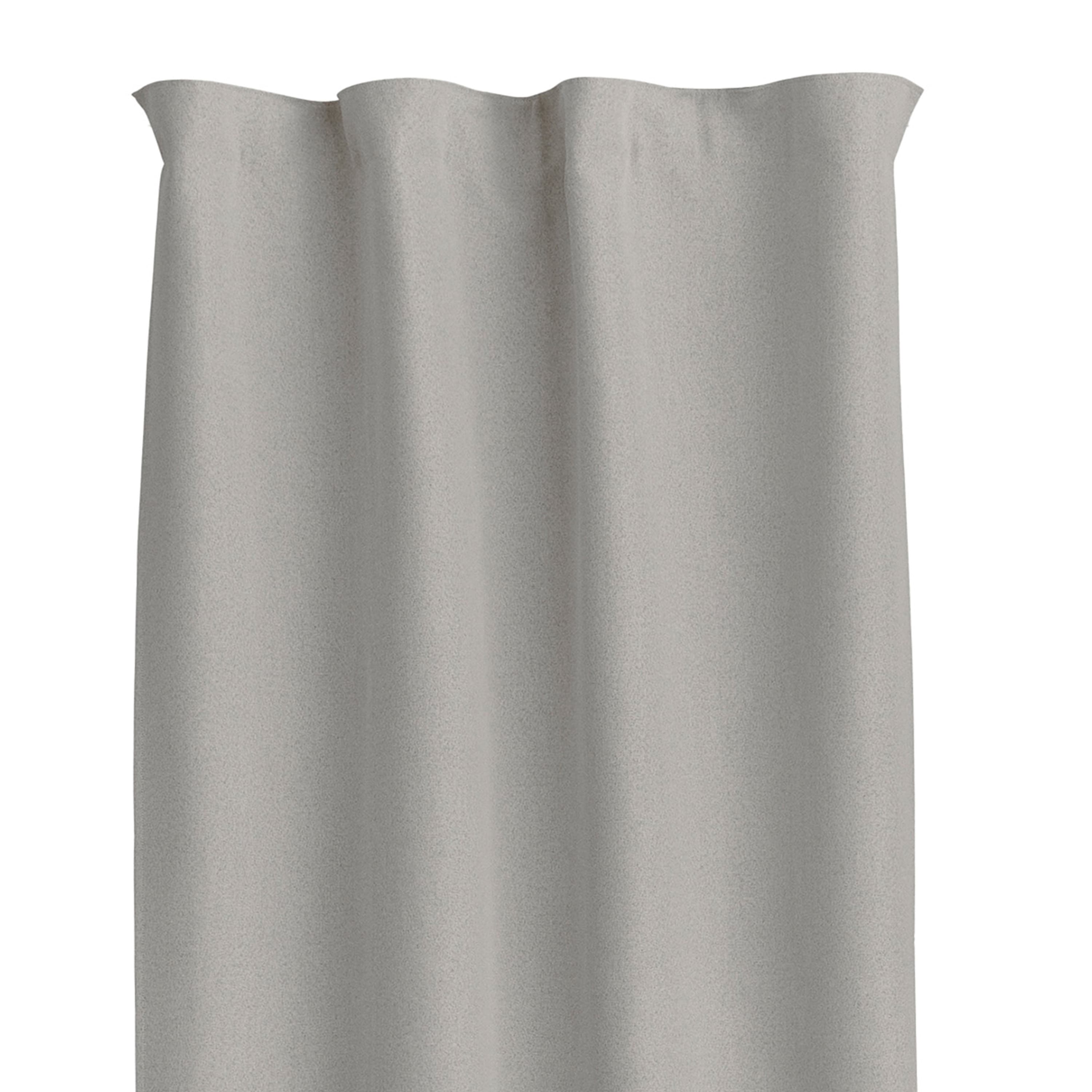 Nightfall Curtain Length Blackout Light Grey 135x250