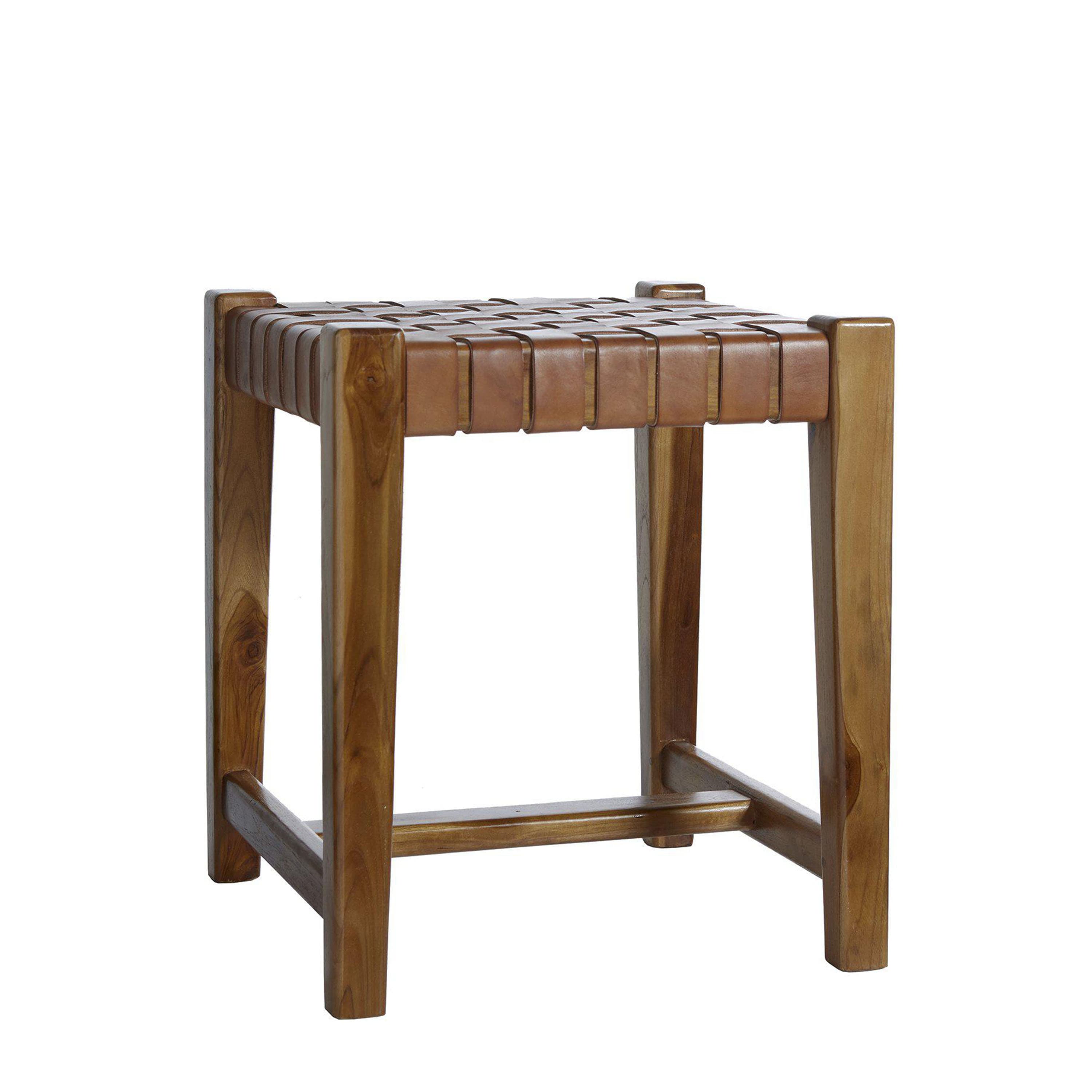 Porto Hocker Cognac 40cm