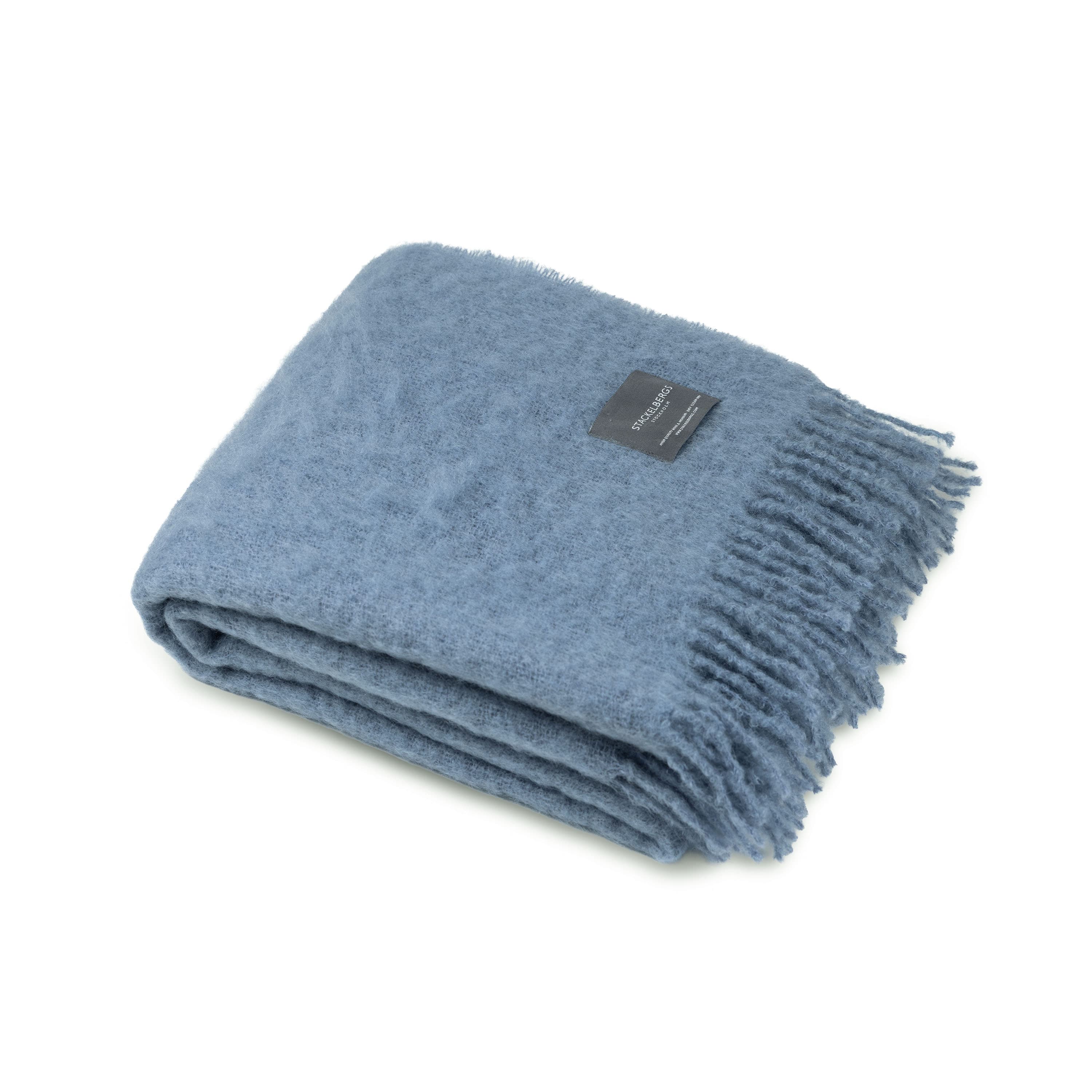 Mohair Pläd Sky Blue