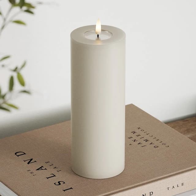 LED Block Candle Sand 20cm