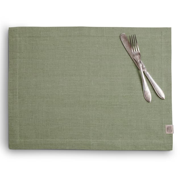 Classic Tablett Leinen Salbei 37x50