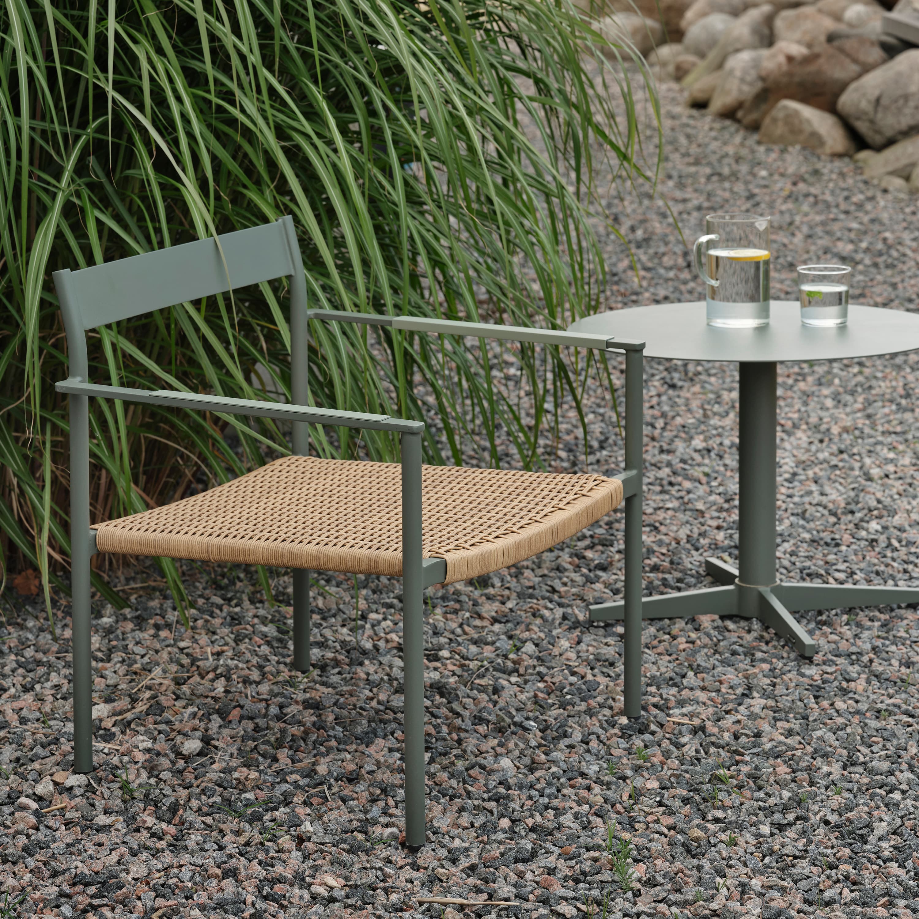 DK Loungestol Nordic Green/Natur