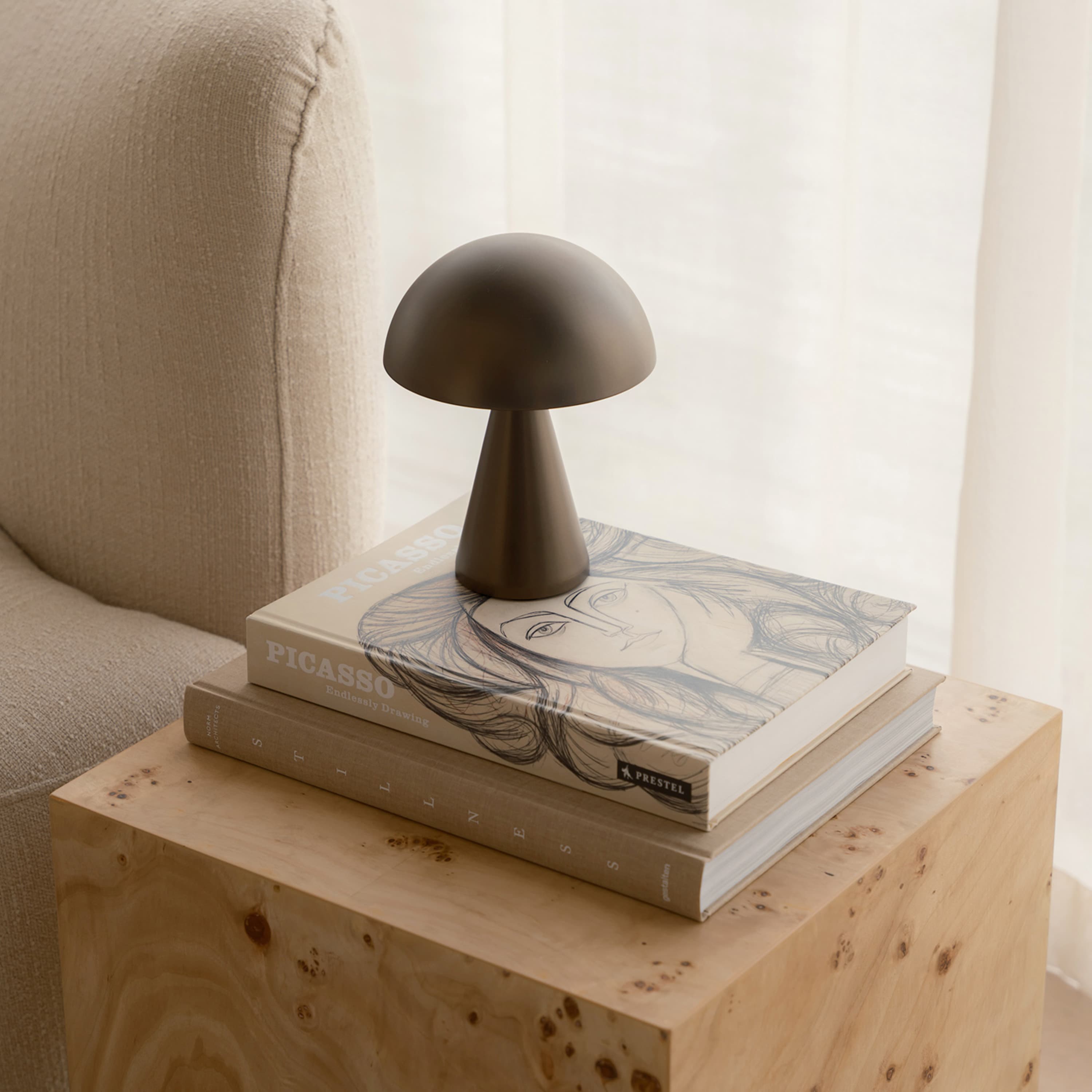 Mush Tragbare Lampe Bronzed Brass 20cm