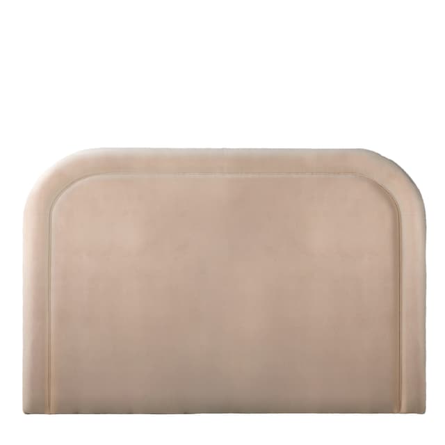 Celine Kopfteil Samt Beige 180cm