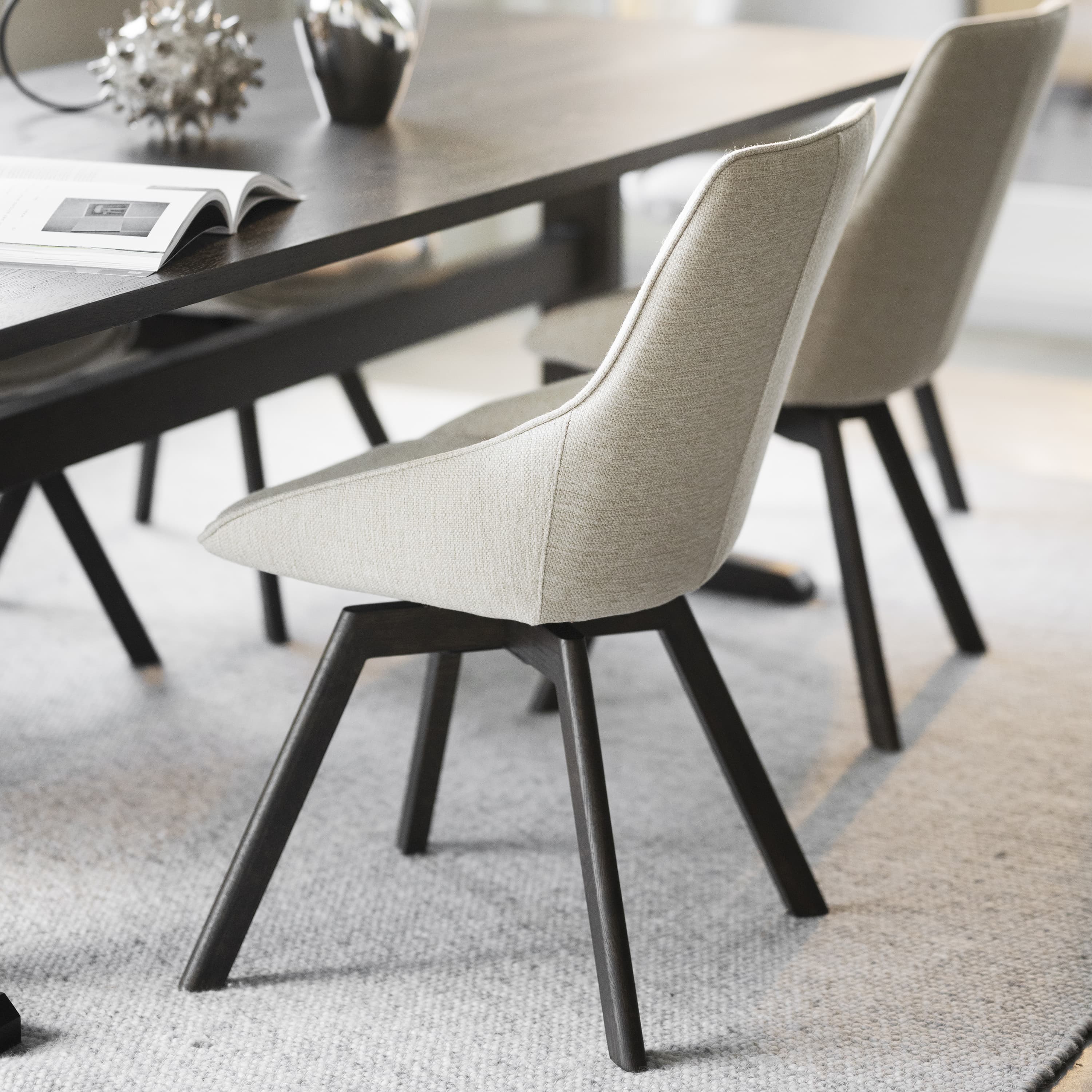 Alison Esszimmerstuhl Hellbeige/Braune Eiche