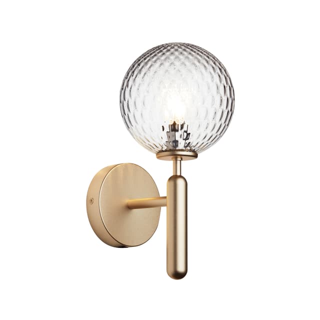 Miira wall lamp Brass/Optic Clear