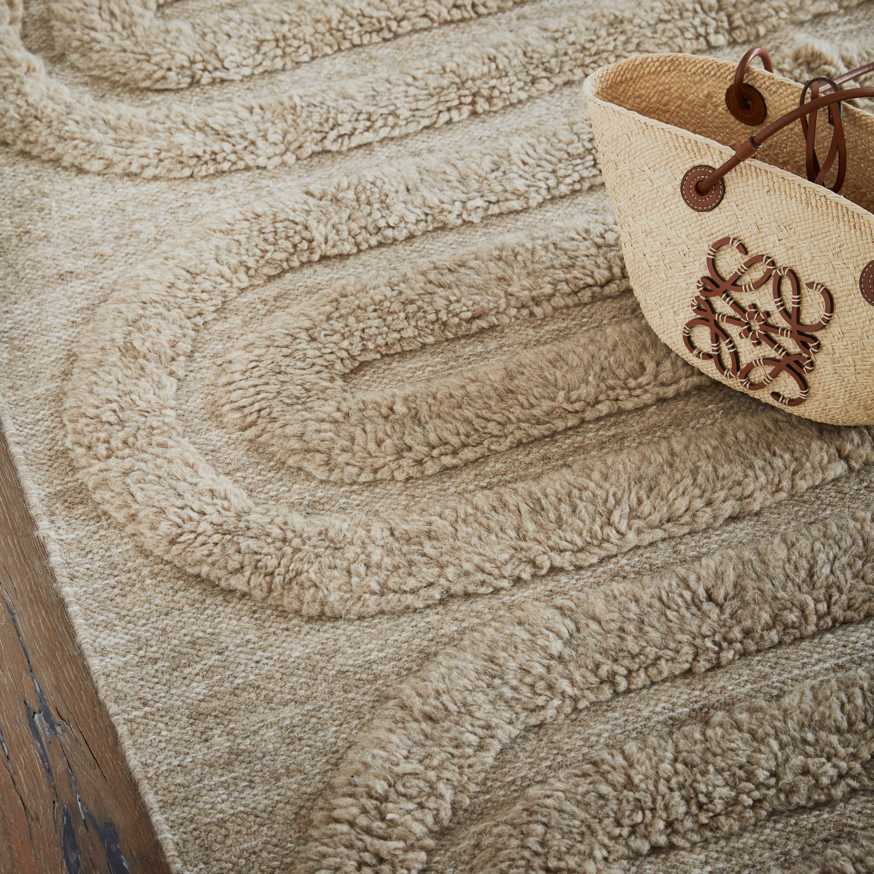 Riklund Wollteppich Beige/Melange 190x290