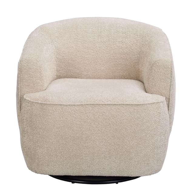 Dermot Sessel Drehfuß Hellbeige