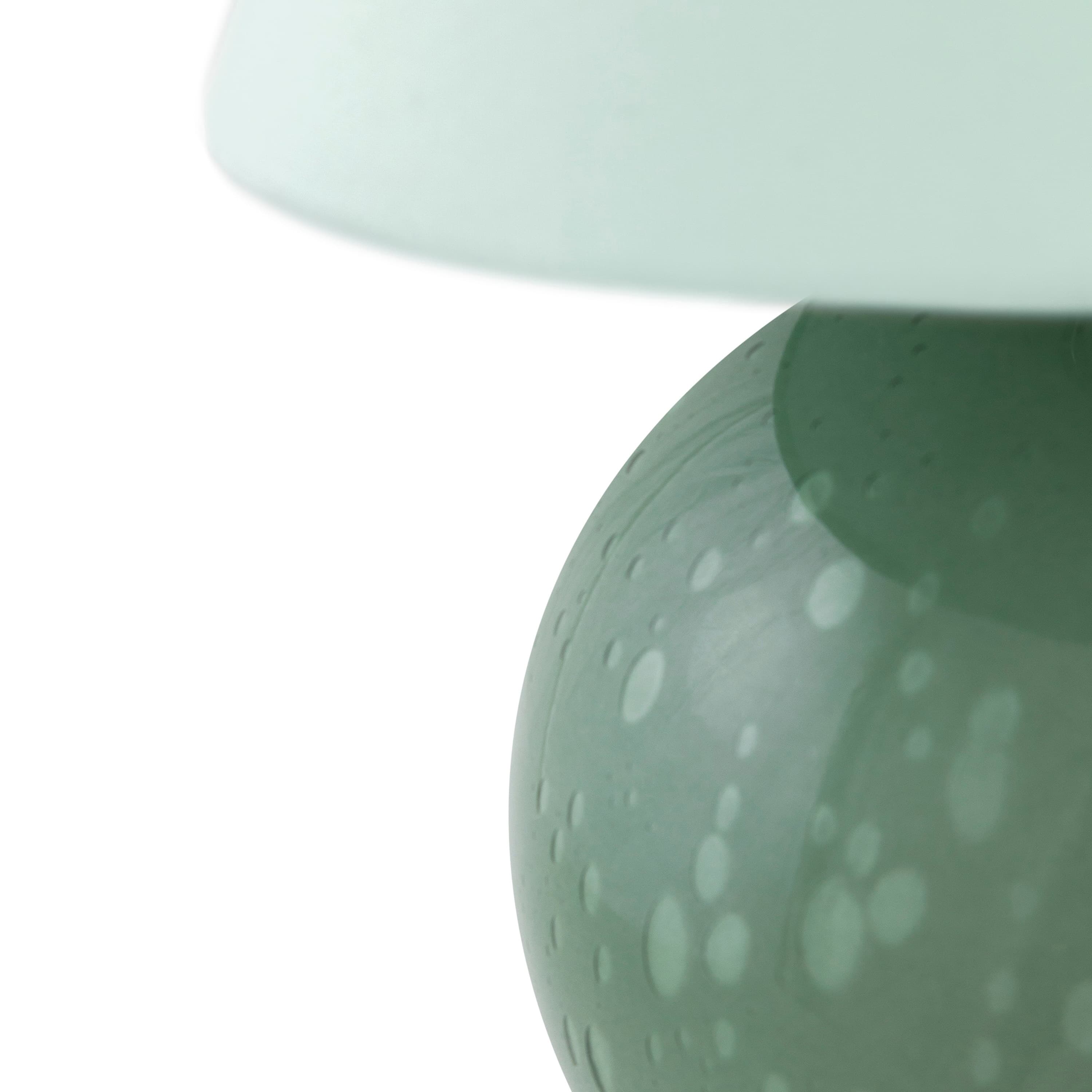 Iris Portable Table Lamp Green 16cm
