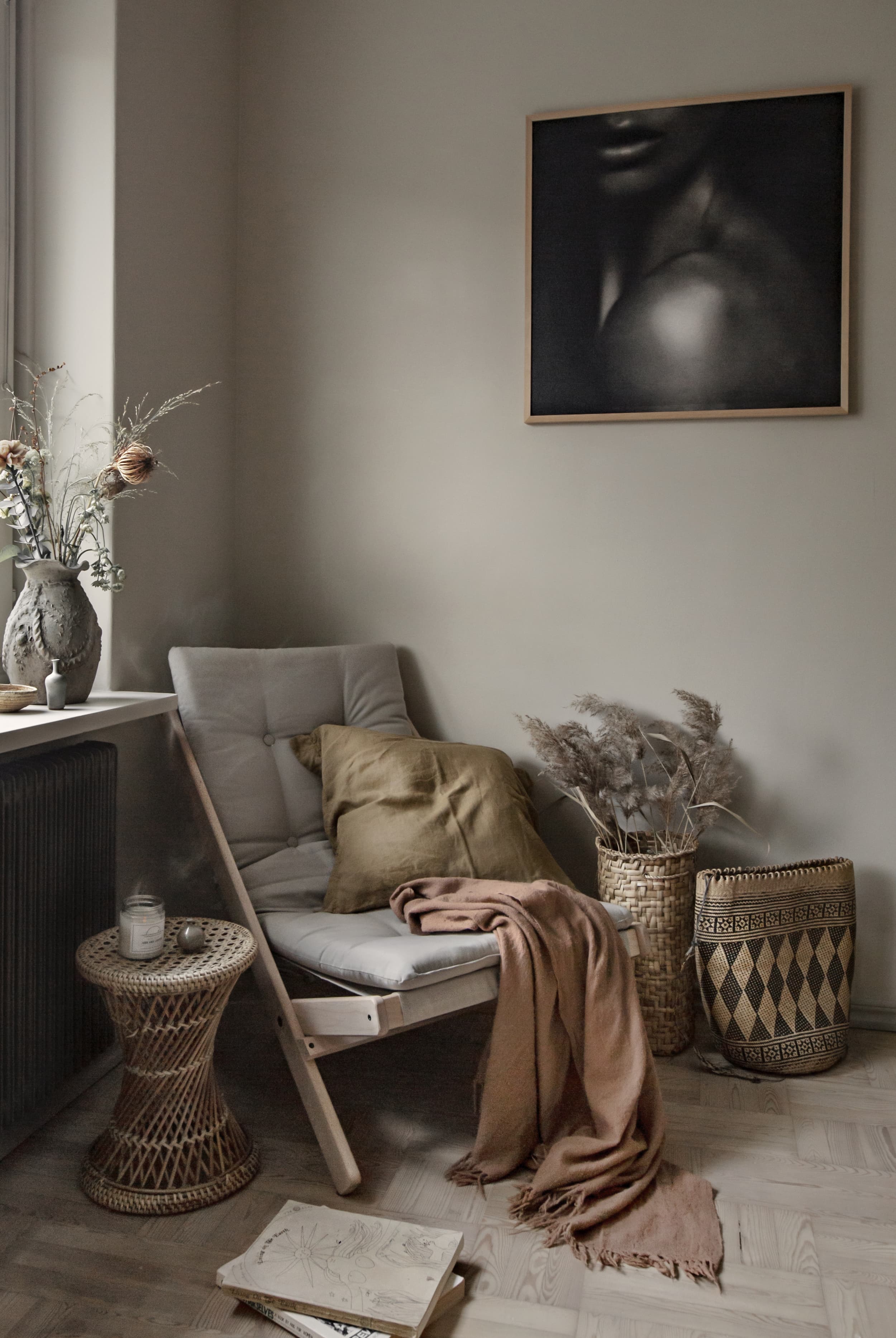 Boogie Loungesessel Natur/Mokka