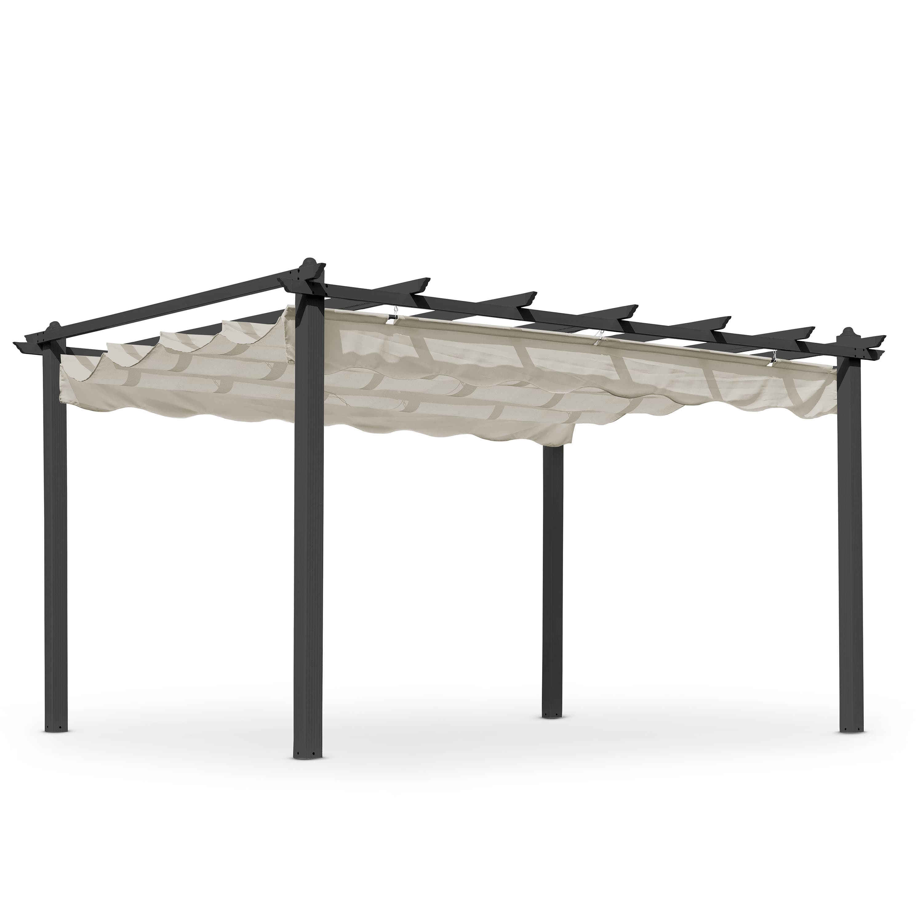 Skanör Pergola Black/Sand 300x400