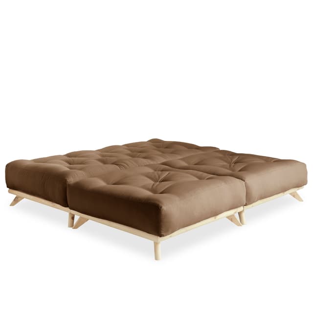 Senza Schlafsofa Natur/Mocca 200cm