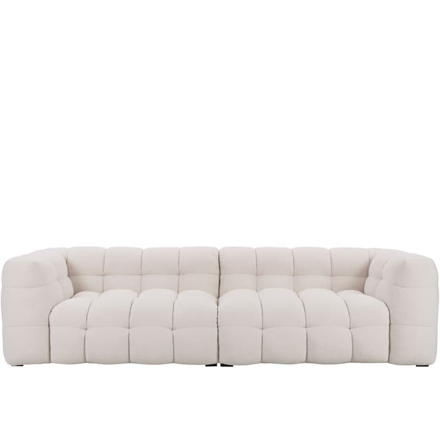 Billie 4-Sitzer Sofa in Creme Teddy