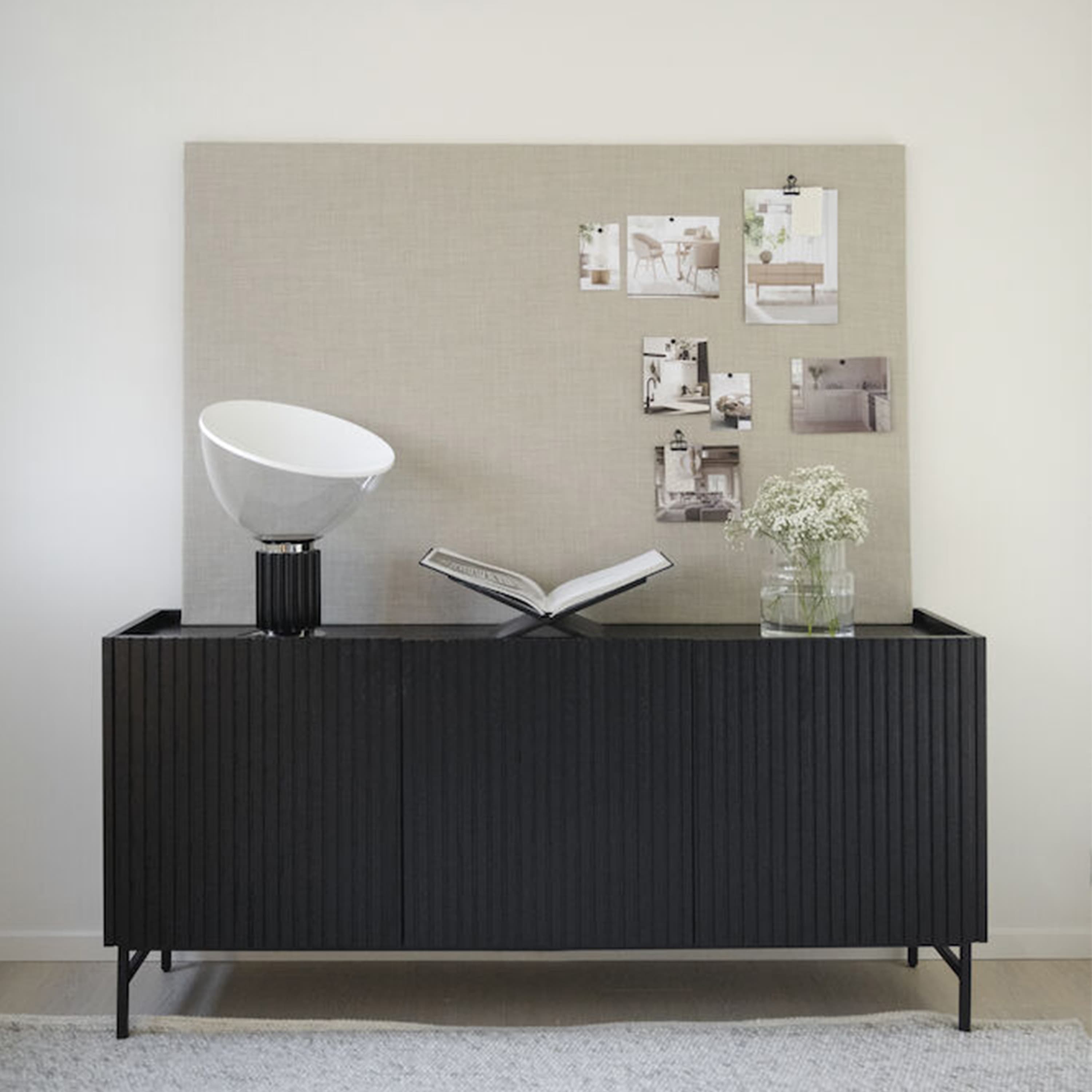 Halifax Sideboard Schwarz 160cm