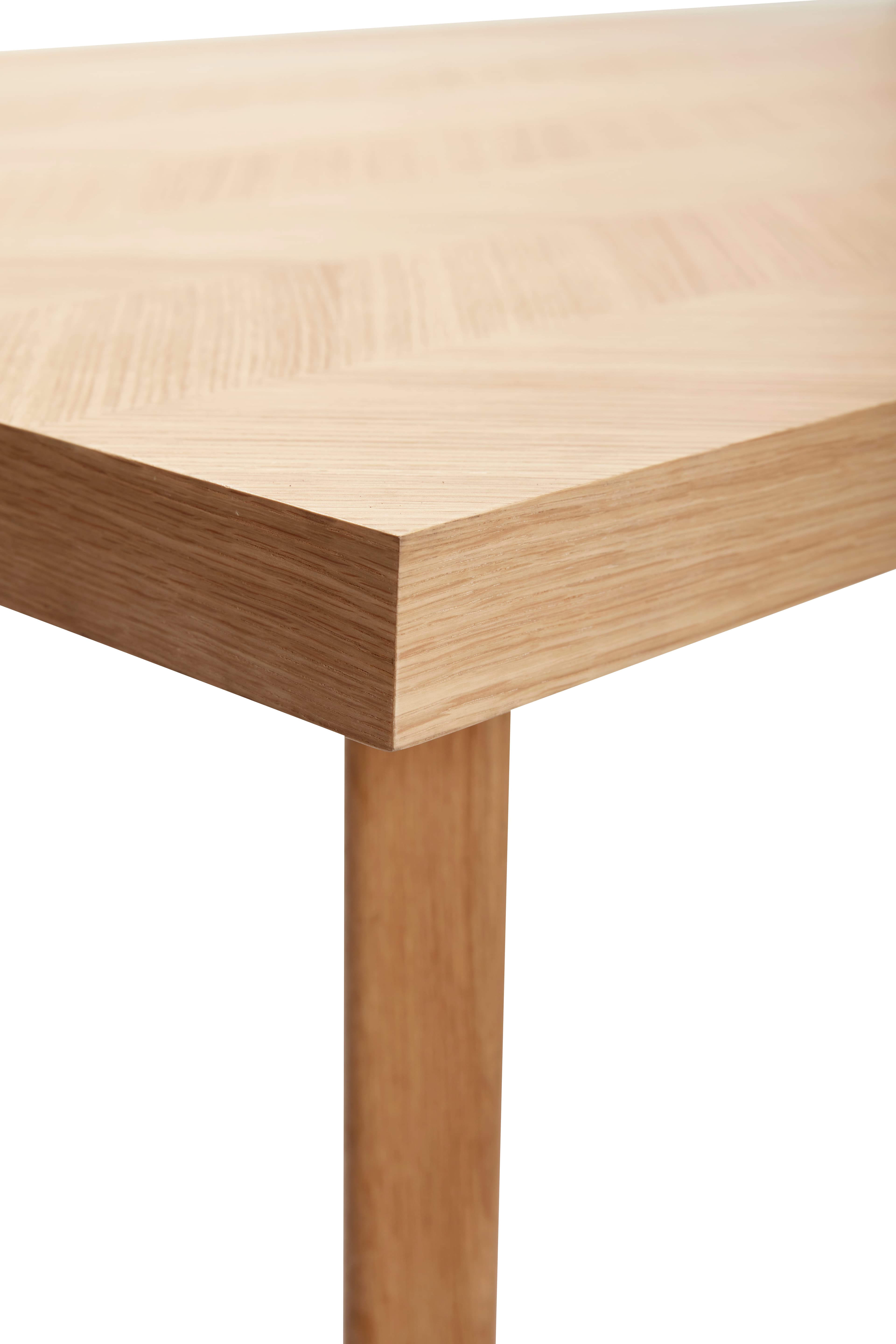 Herringbone Esstisch FSC Eiche 100x200cm