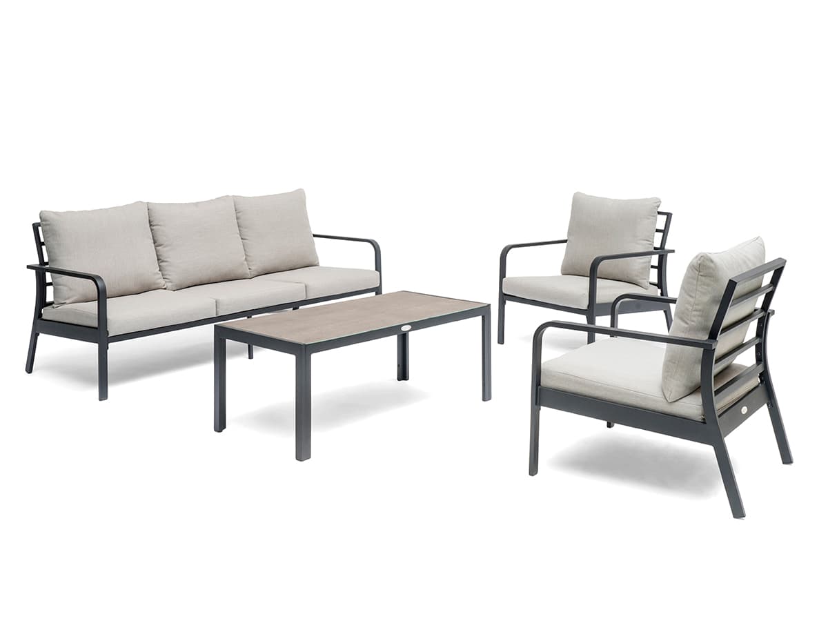 Hånger Sofa Set Black/Greige