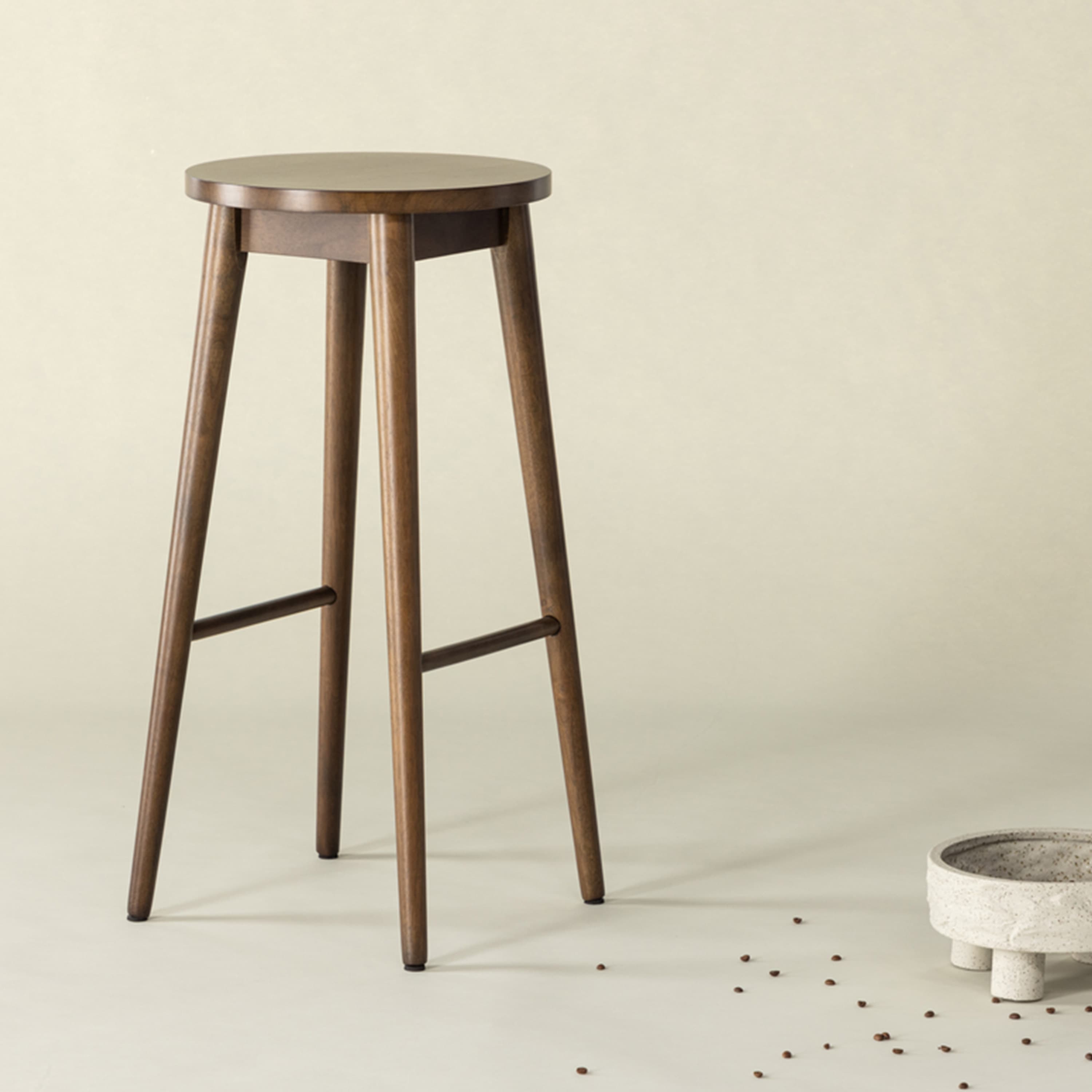 Mollösand Bar Stool Suede 75cm