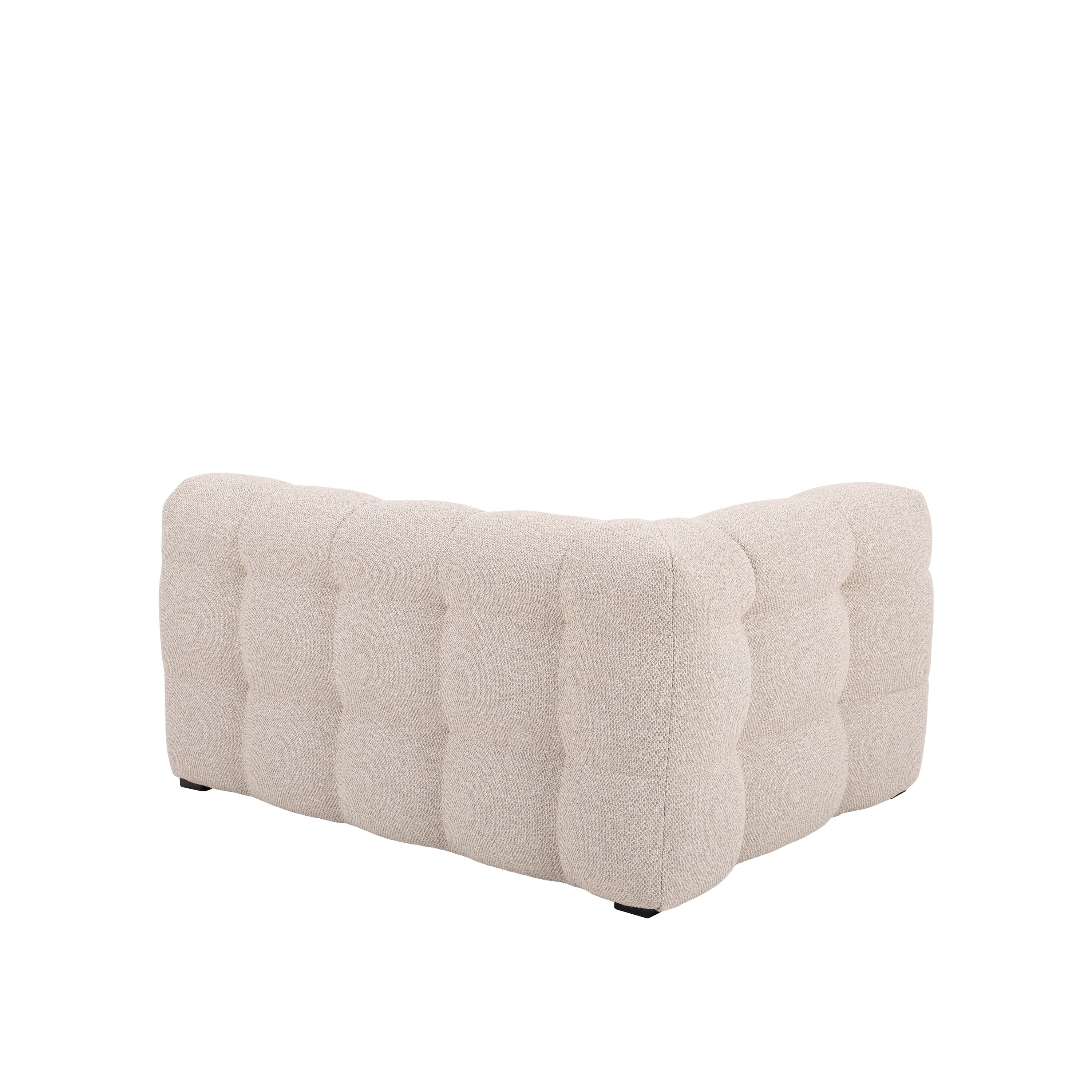 Billie 1.5-Sitzer Sofa Modul Links Armlehne Beige Bouclé 141cm
