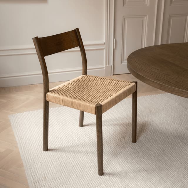 Colin Dining Chair Brown Stained Oak