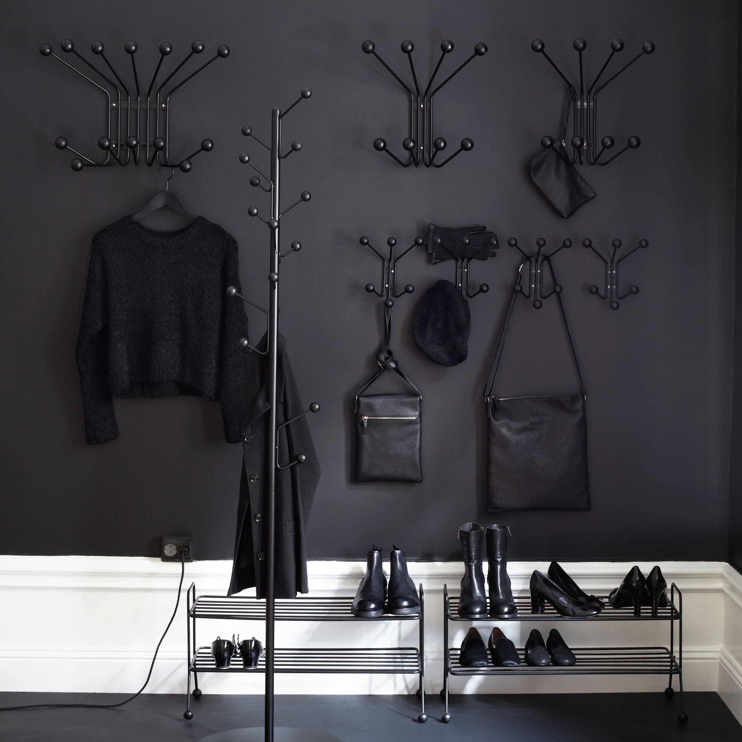 Bill Coat Rack Black Large