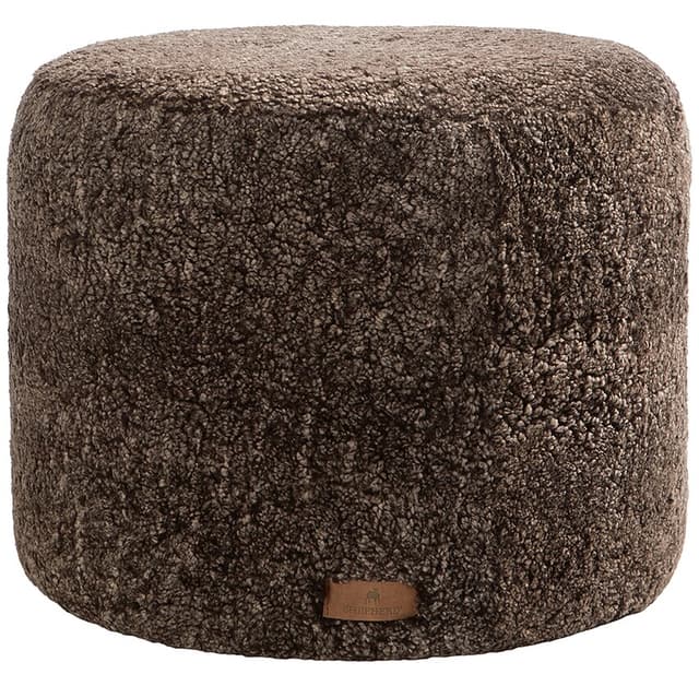 Frida Pouf Sheepskin Cappuccino Ø50