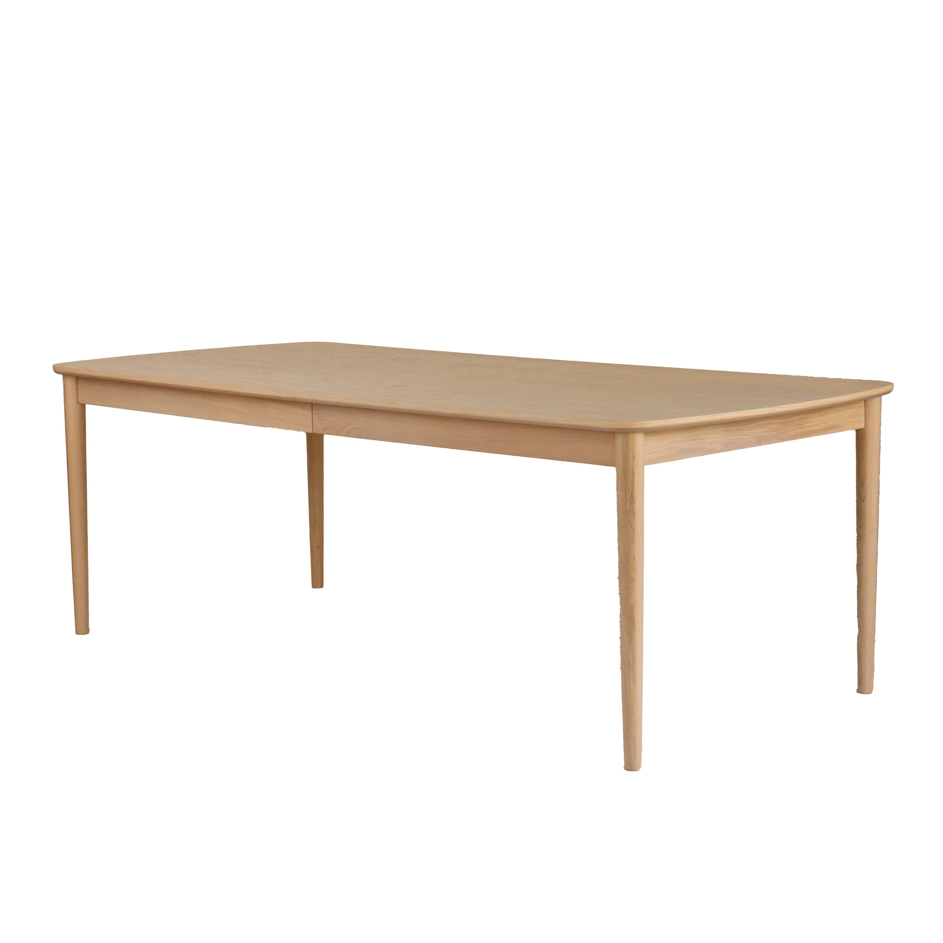 Leah Dining Table White Oiled Oak 220+50+50