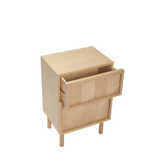 Herringbone Nachttisch FSC Eiche