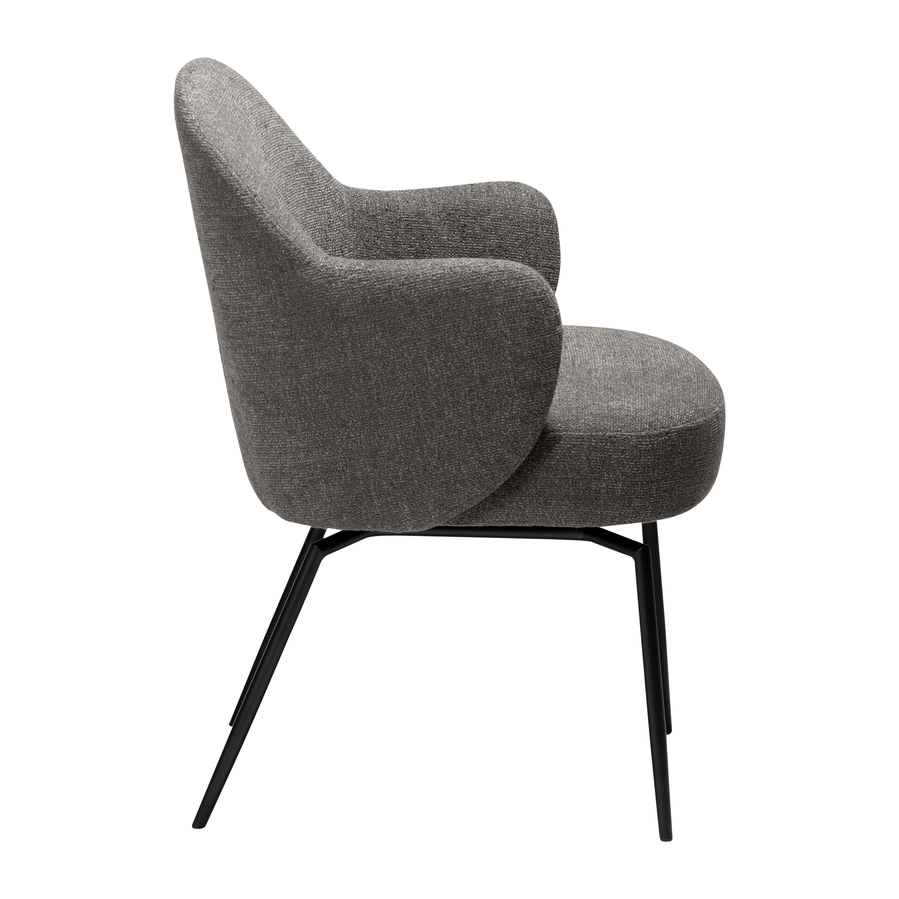 Bae Swivel Karmstol Pebble Earth Bouclé/Black