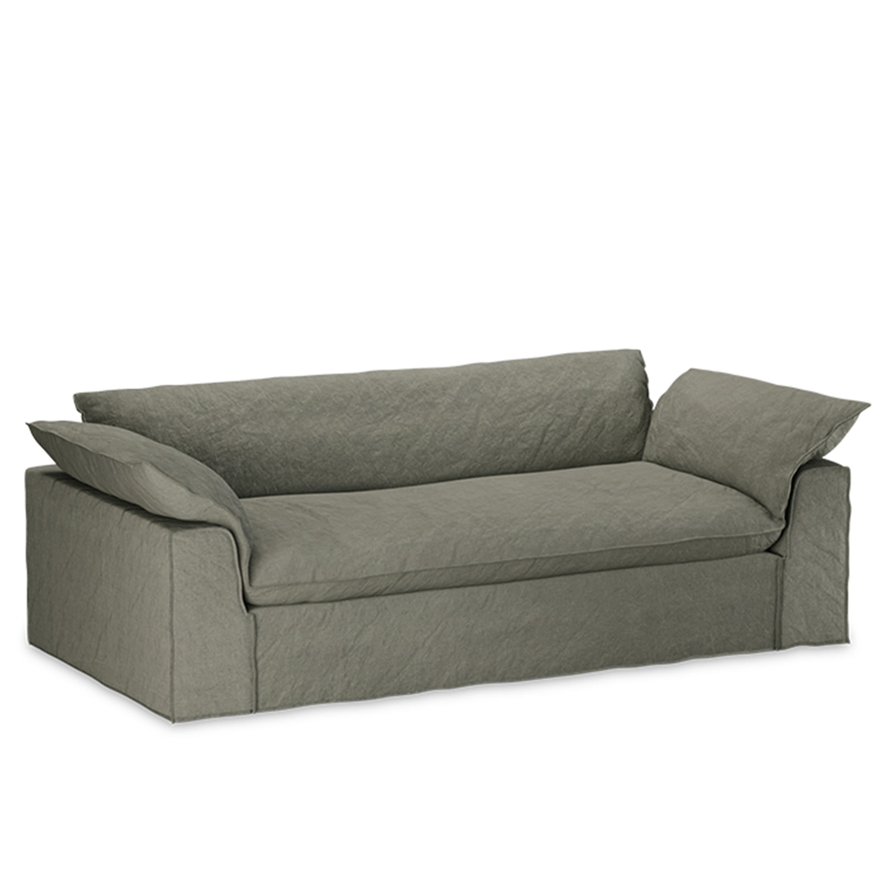 Nomad Sofa Linen/Army Green 244cm