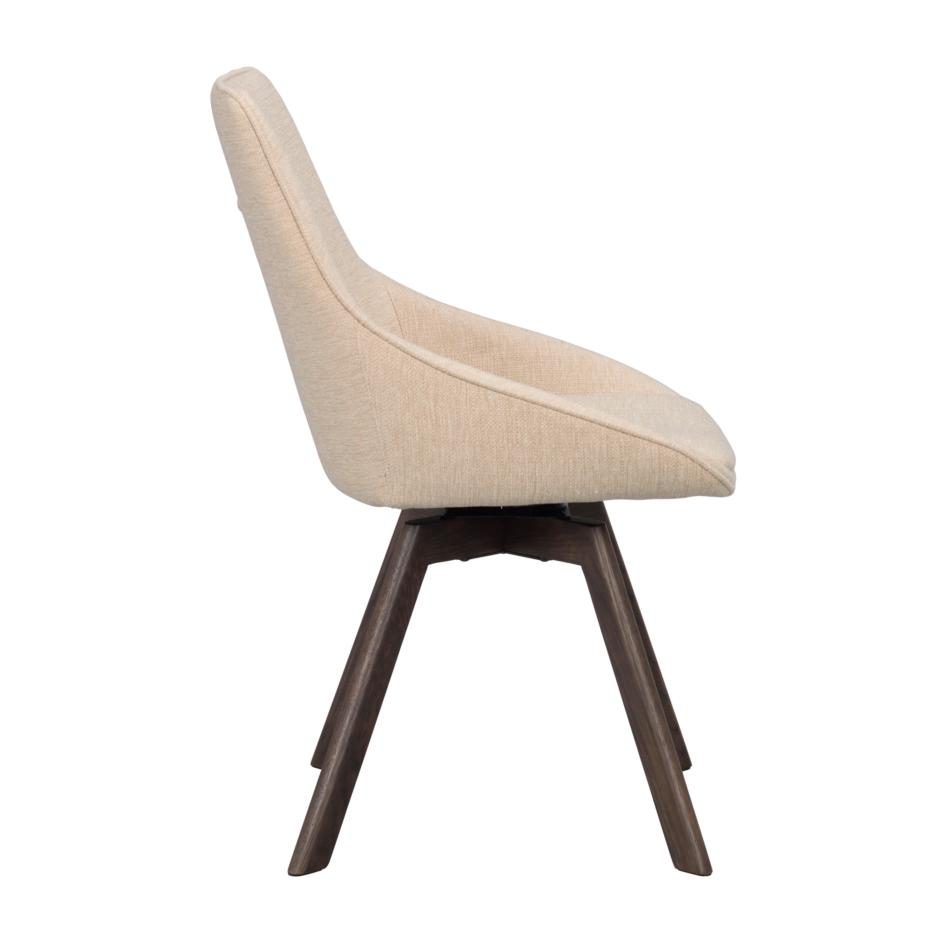 Alison Esszimmerstuhl Hellbeige/Braune Eiche