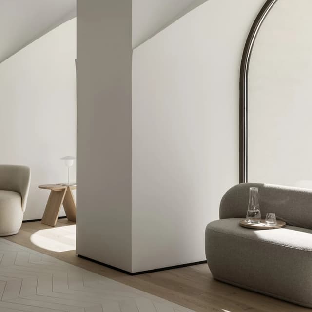 Kuon 2-seater sofa Socia Taupe 137cm