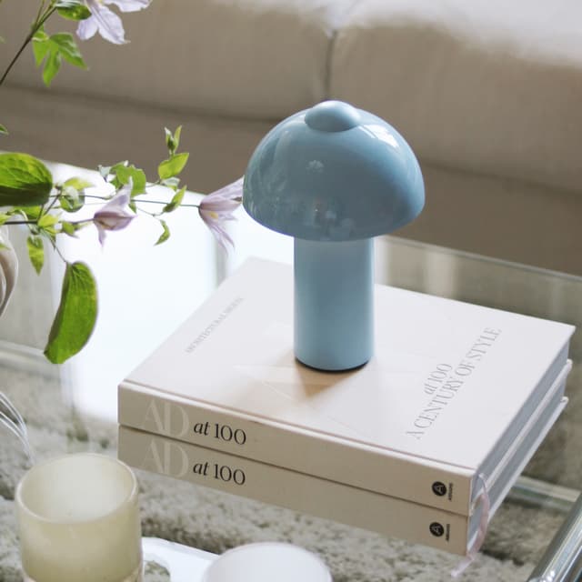 Buddy Portable Table Lamp Light Blue 25cm