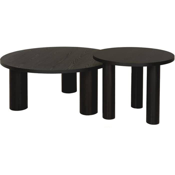 Melvin Coffee Table Black Ø100