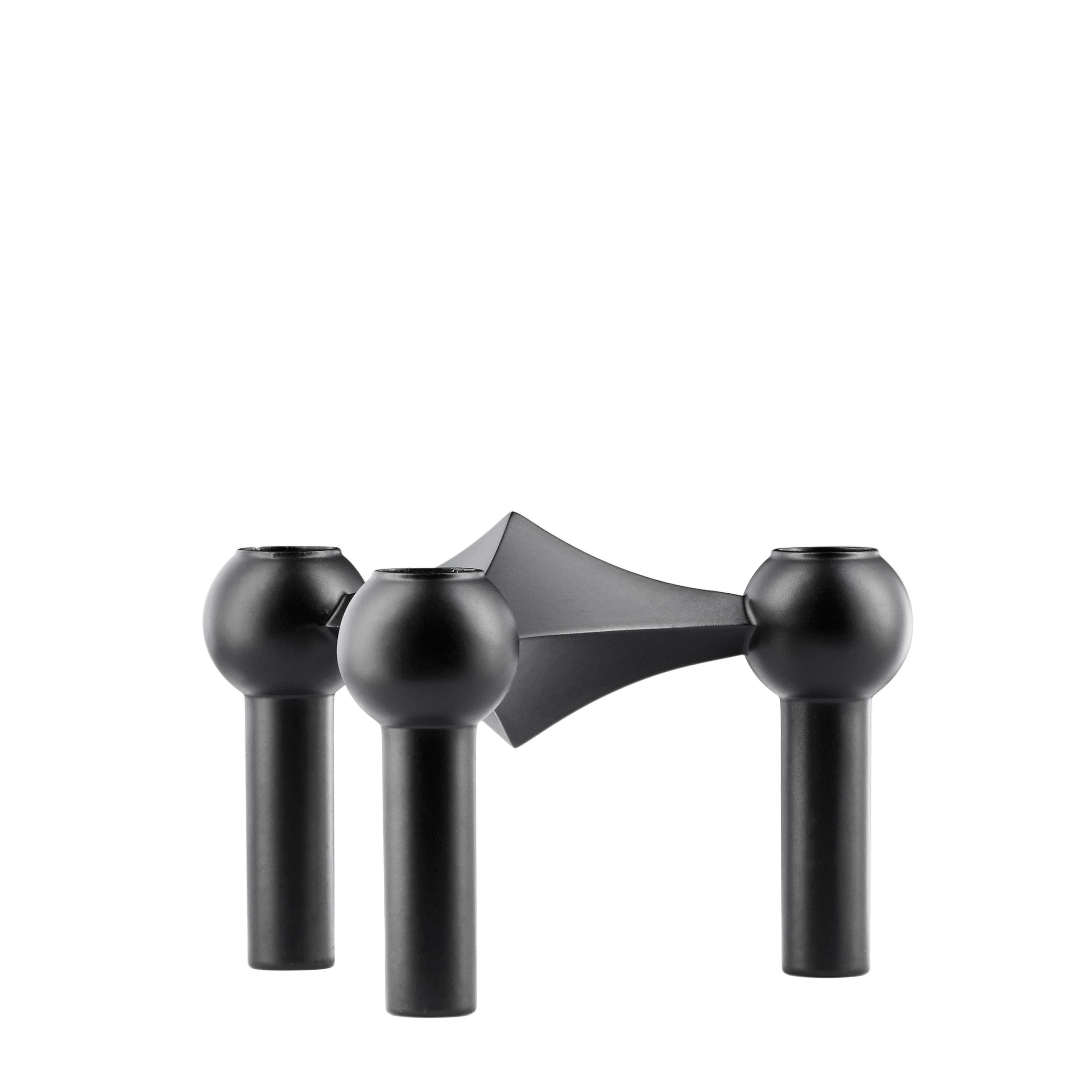 STOFF Nail Candle Holder Black