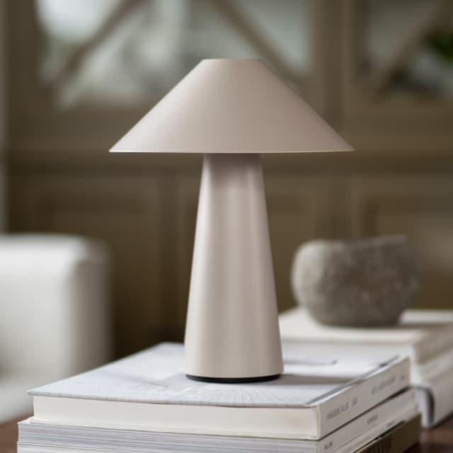 Cannes Portable Table Lamp Mud 26cm