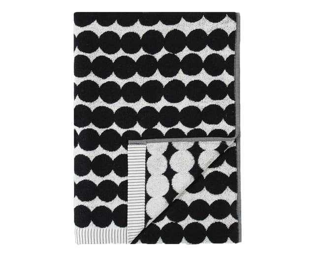 Räsymatto Handtuch Schwarz/Weiß 70x150