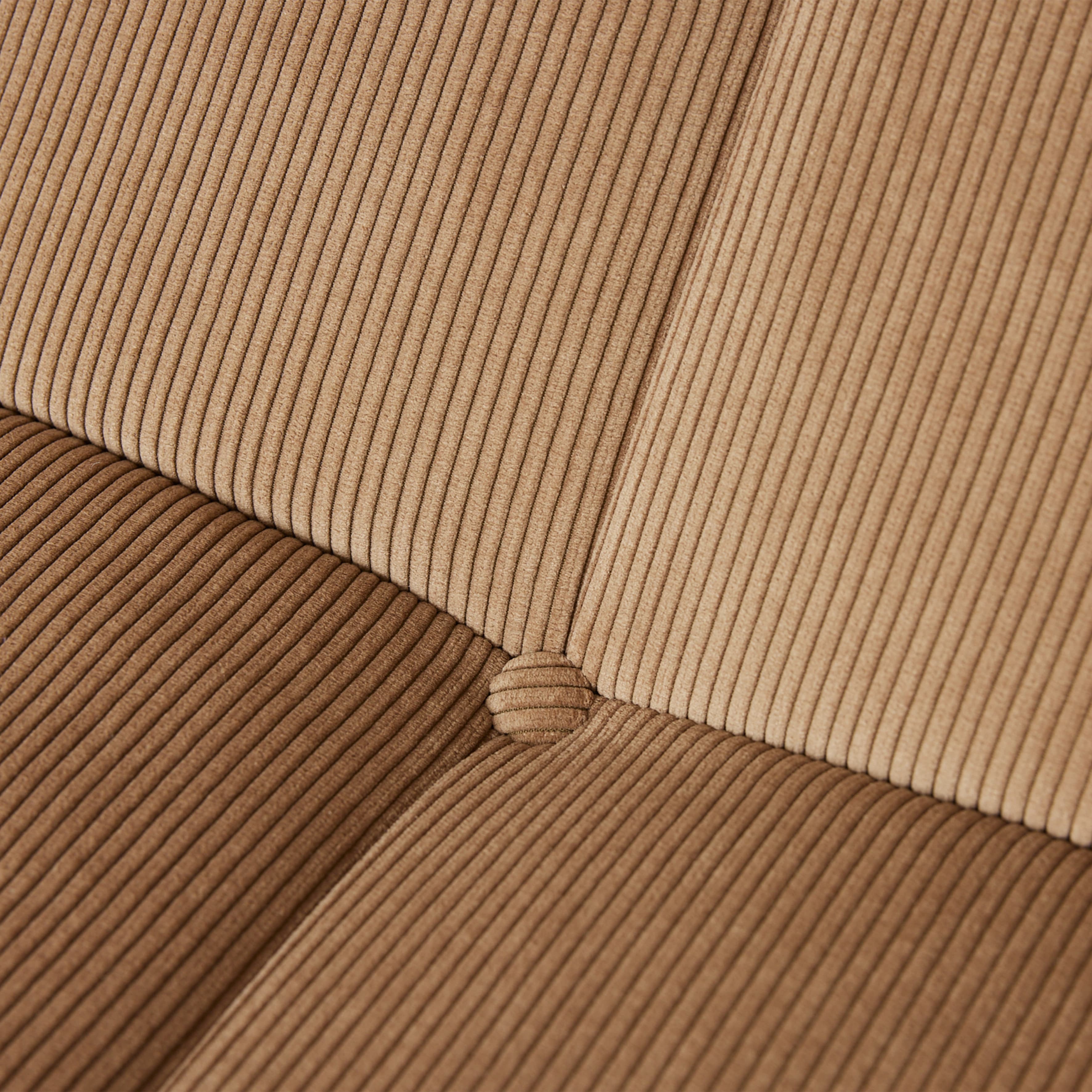 Lazy Lounge Lounge 2-Sitzer Sofa Corduroy Rippe Braun