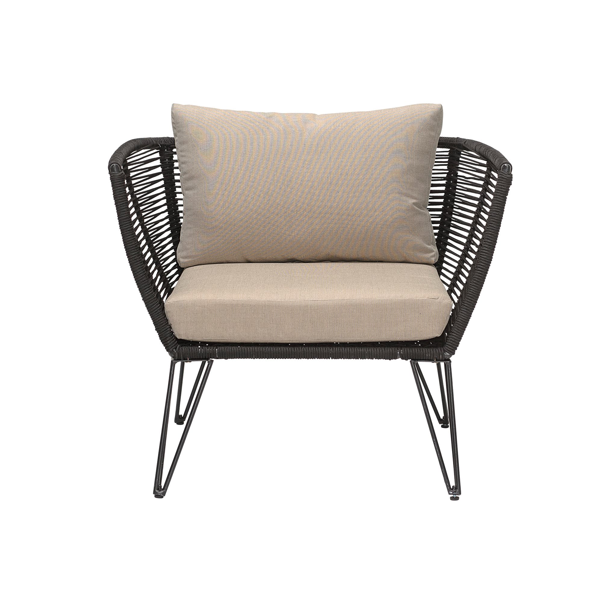 Mundo Lounge chair Black/Natural