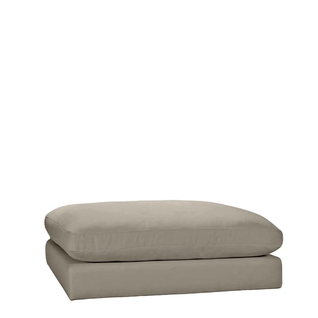 Capri Fussbank Taupe 120x115
