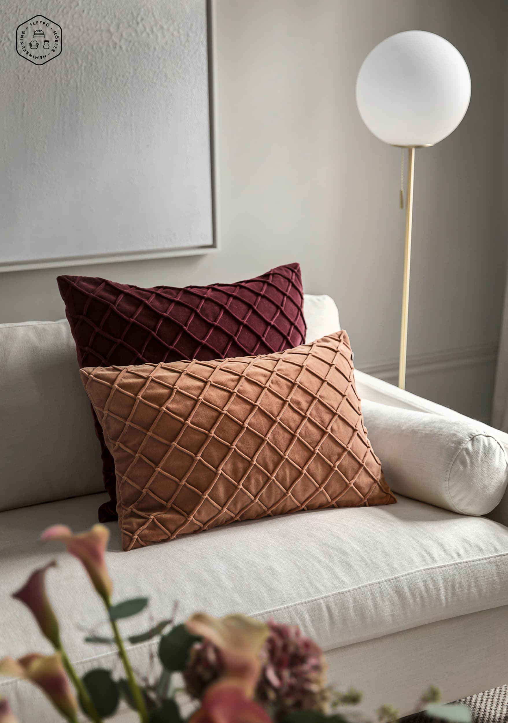 Deva Kissenbezug Samt Ruby 50x50