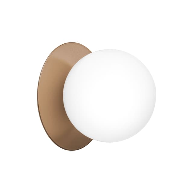 Liila 1 wall/ceiling lamp Dark Bronze/Opal Medium
