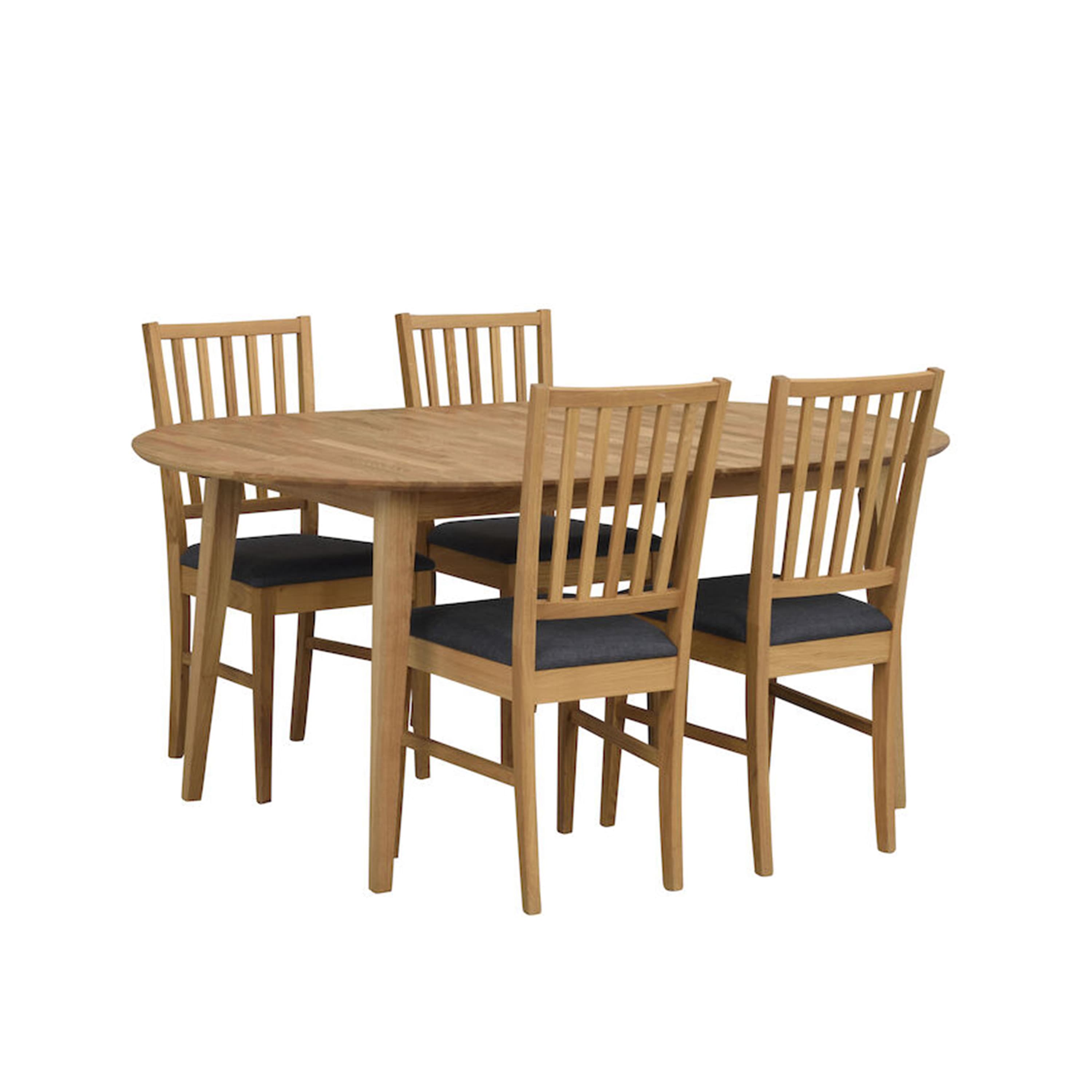 Filippa Dining Table Oval Oak 170+40 cm