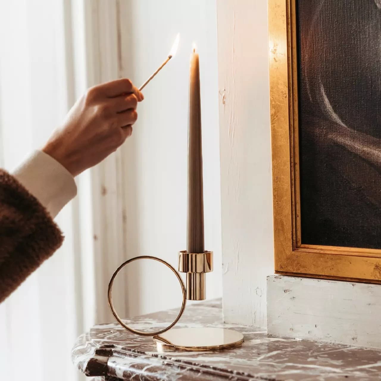 Insieme Kerzenständer Gold