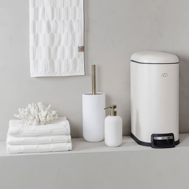 Mini-Walther Walther Pedal Bin Off-White