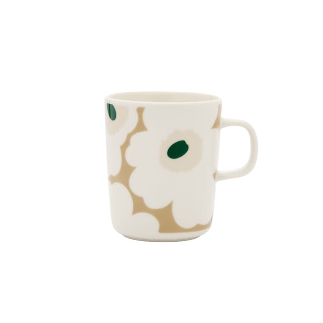 Oiva Unikko Becher White/Beige/Dark Green