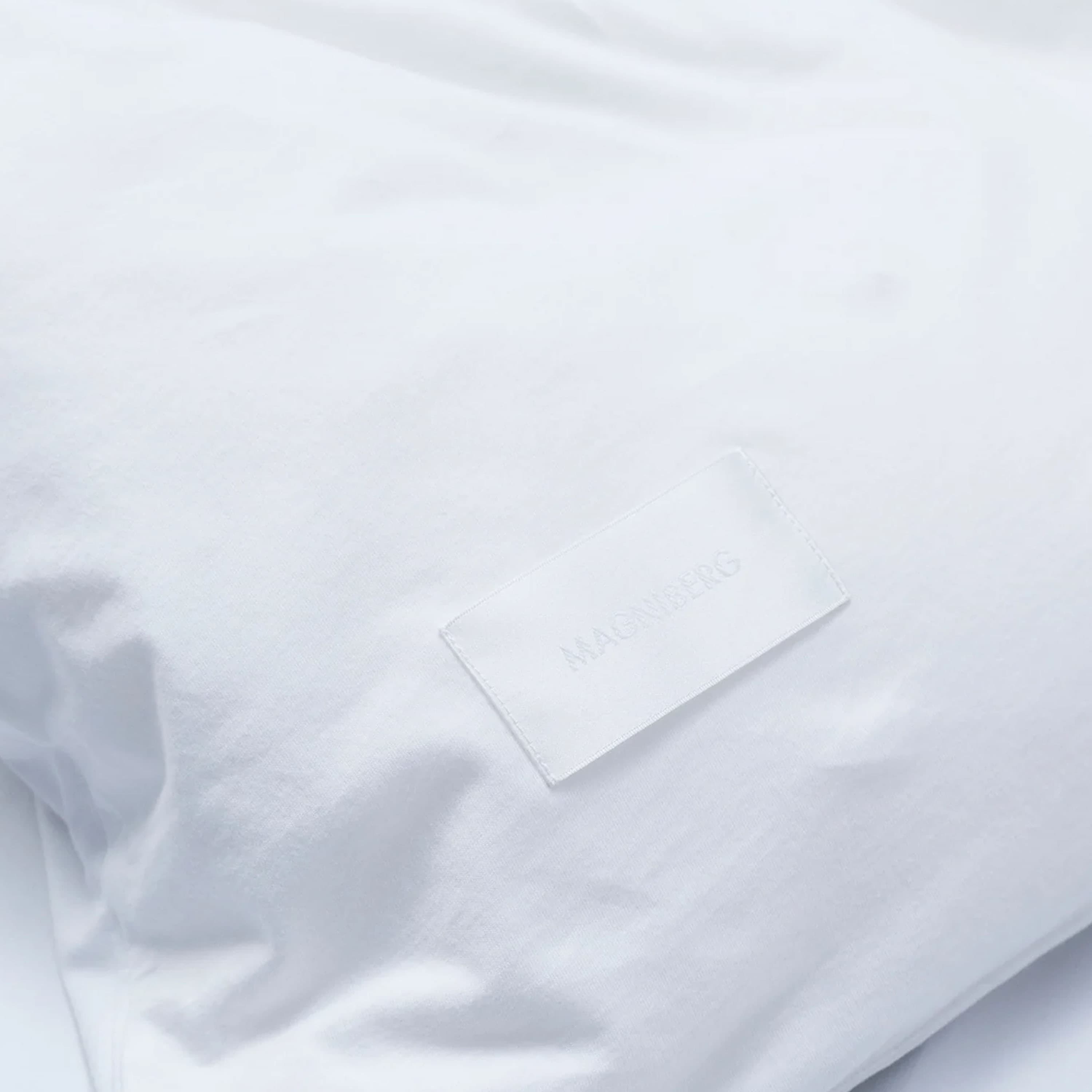 Heart Jersey Pillowcase Washed White 50x60