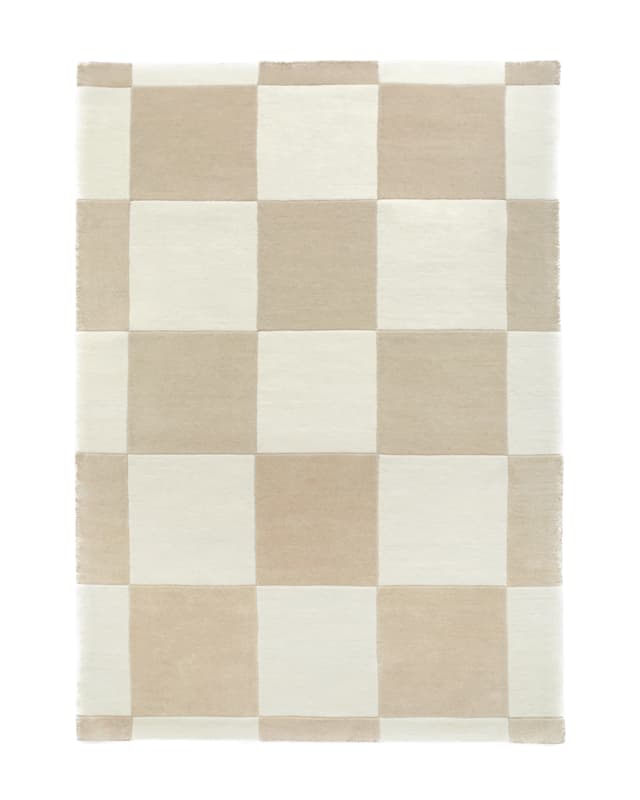 Hafstrom Wollteppich Beige/Weiß 170x240