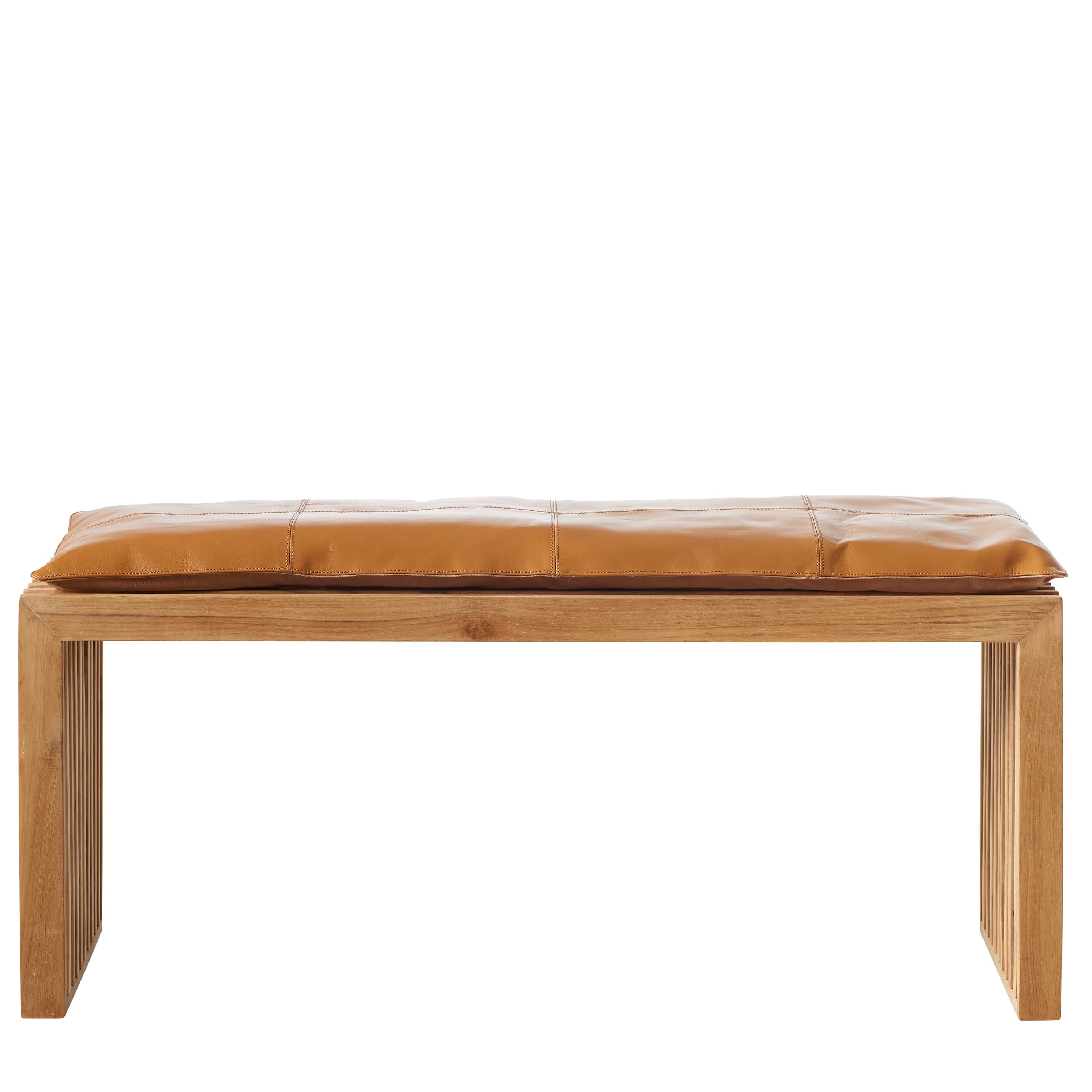 Rib Bank Teak/Braun 104cm