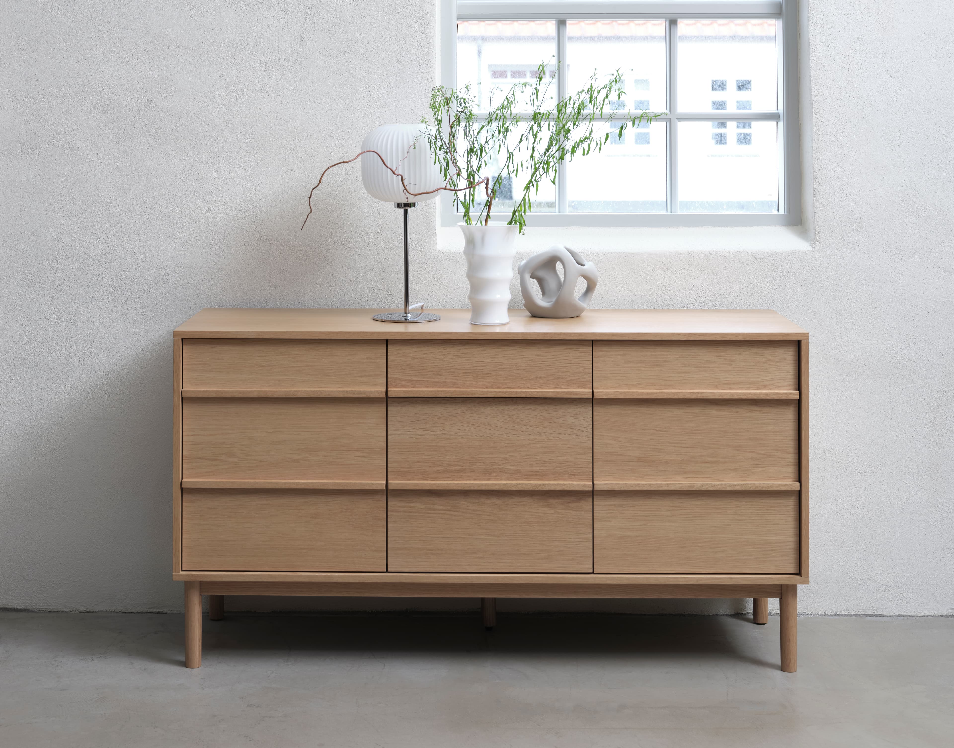 Andrea Sideboard Natural Oak 140cm